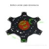 F550 Hexacopter Frame Kit, 550mm Wheelbase, PCB Center Plates, 6-Axis Multi-Rotor with Retractable Landing Gear view 4