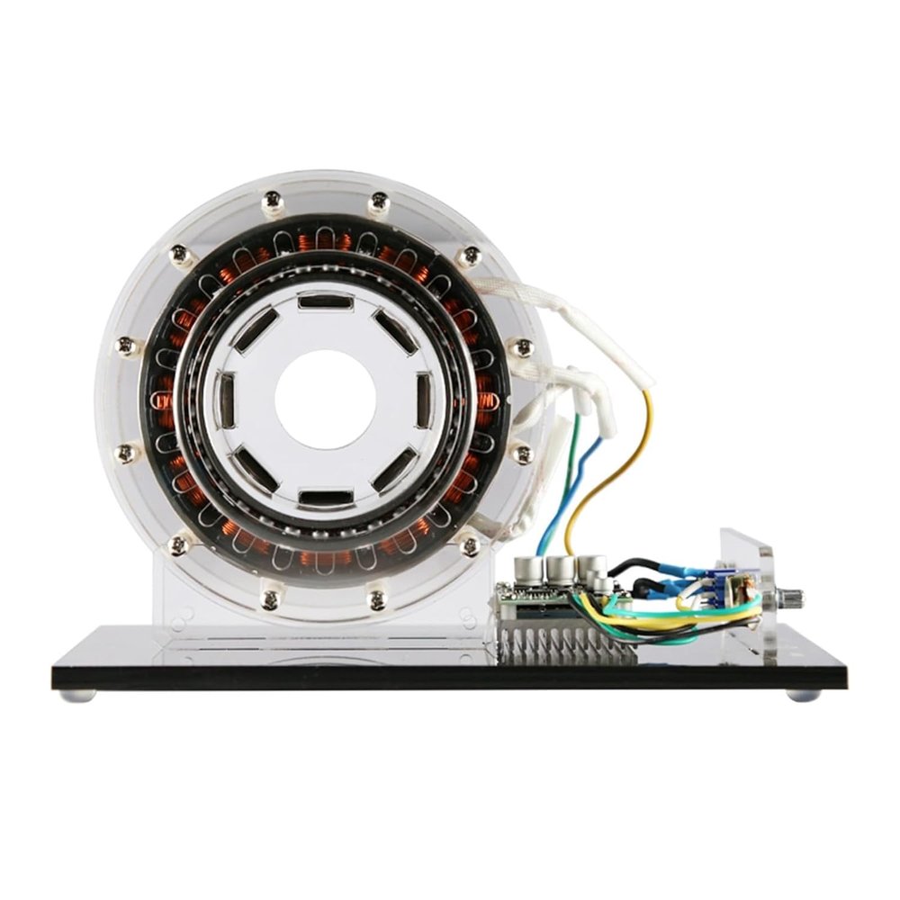 12V Shaftless Pump Motor, 120mm Hollow Brushless DC Motor, Ideal for Science Education, High School Physics & Mechanical Projects
