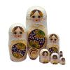 Rulbelok Artistic Russian Nesting Toy Unique Hand Painted Wooden Dolls for Collection Russian Stacking Toy 7 Wooden Girl Matryoshka Nesting view 4