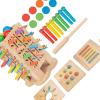 Arecobticy Educational Wooden Tower Set with Multiple Play Options for Fine Motor Skills and Learning Development in Wooden Tower view 1