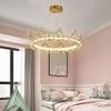 Chaners,Modern Led Crystal Crowncrystald with Remote Control Infinitely Height Adjustable Suitable for Child Room Bedroom Liviroom/All (Large) view 4
