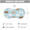 Xmycdz Cute Cartoon Animal Bears Pattern Baby Burp Cloths -2Pcs Soft Absorbent Muslin Washcloths Bibs Face Towel for Newborn Boys Girls 22 x 11 Inch view 2