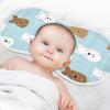 Xmycdz Cute Cartoon Animal Bears Pattern Baby Burp Cloths -2Pcs Soft Absorbent Muslin Washcloths Bibs Face Towel for Newborn Boys Girls 22 x 11 Inch view 4