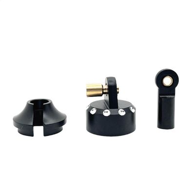 COMODO Metal Shock Absorber Caps for 1/7 RC Car Replacement Suspension Parts Compatible with 7303 Model, Aluminum Upgrade Components (1 Set)(Black)