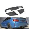 4PCS/Set Carbon Fiber Rear Bumper Diffuser for BMW F87 M2 2016-2017 view 2