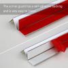 CVGfko Corner Guard Strip, Aluminum Alloy Prevent Collision Right Angle Metal, Tile Stainless Steel Edging Decoration Living Room Corner Protector.Black-1x100cm/0.4x39.4in view 4