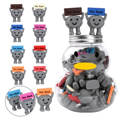 Suftsoge 25 Pack Inspirational You Rock Stones, Employee Appreciation Gifts