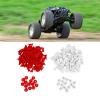 LEEZAD 230Pcs RC Car Drift Track Set with Fence Cones for 1/14, 1/16, 1/18, 1/24, and 1/28 Scale Model (White and Red) view 3