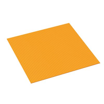 1Piece Orange Baseplate 50x50 Stud, 15.7'' x 15.7''/40x40 CM Baseplate for Building Play, and Display Brick Creations, Great for Grassy Nature Landscapes