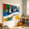 1Piece Orange Baseplate 50x50 Stud, 15.7'' x 15.7''/40x40 CM Baseplate for Building Play, and Display Brick Creations, Great for Grassy Nature Landscapes view 3