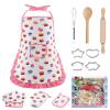 TFPOGOLD 11 PCS Kids Chef Hat and Apron Set, Toddler Cooking and Baking Set for Girls Boys, Pretend Play Kitchen Toys with Adjustable Apron & Cookie Cutters, Birthday Gifts for Ages 3-8 view 1