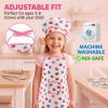 TFPOGOLD 11 PCS Kids Chef Hat and Apron Set, Toddler Cooking and Baking Set for Girls Boys, Pretend Play Kitchen Toys with Adjustable Apron & Cookie Cutters, Birthday Gifts for Ages 3-8 view 3