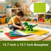 1Piece Orange Baseplate 50x50 Stud, 15.7'' x 15.7''/40x40 CM Baseplate for Building Play, and Display Brick Creations, Great for Grassy Nature Landscapes view 2