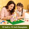 1Piece Orange Baseplate 50x50 Stud, 15.7'' x 15.7''/40x40 CM Baseplate for Building Play, and Display Brick Creations, Great for Grassy Nature Landscapes view 4