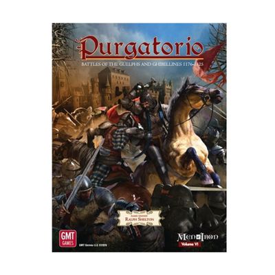 GMT Games Purgatorio: Men of Iron Volume VI, Medieval Strategy Board Game, Battles of the Guelphs and Ghibellines 1176-1325, for Adults Ages 18+
