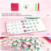 4 Layer Mahjong Tiles, 2026 NEW 160 Acrylic American 4 Layer Mahjong Tile Set with Clear Engraving with Exquisite Carrying Bag Mini Mahjong Travel Set for Home, Travel & Game Nights (Pink) view 4