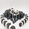 3D MENAGERIE 3D Printed Articulated Lemur - Gift Fidget Toy (Small) view 4