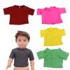 18 Inch Doll Clothes, 18 Doll Clothes and Accessories, 5 Pack Basic Short Sleeve T Shirt Tops for Doll Clothes for 18 Inch Dolls view 1