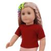 18 Inch Doll Clothes, 18 Doll Clothes and Accessories, 5 Pack Basic Short Sleeve T Shirt Tops for Doll Clothes for 18 Inch Dolls view 3