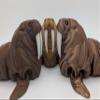 3D MENAGERIE 3D Printed Articulated Walrus - Gift Fidget Toy (Brown) view 2
