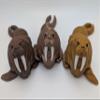 3D MENAGERIE 3D Printed Articulated Walrus - Gift Fidget Toy (Brown) view 3