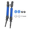 Aluminium Alloy Steel RC Drive Shaft Accessory, Replacement for ECX 2WD 1/10 RC Hobby Car, Precision CNC Machined Driveshaft with Connectors for Enhanced Stability and (Blue ECX232000NB) view 1
