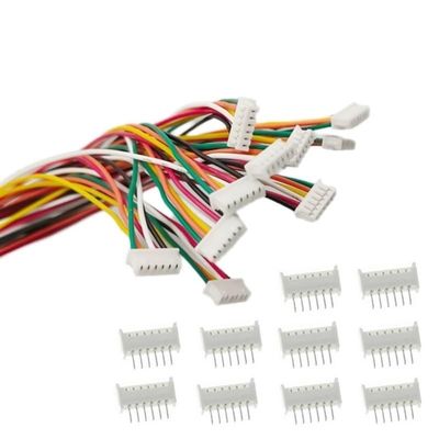 10Sets SH1.0 JST1.25 ZH1.5 PH2.0 XH2.54 Connector Female+Male 2/3/4/5/6/7/8/9/10P Plug with Cable 10/20/30cm(SH 1.0MM,30CM_8P)