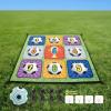Arecobticy Multifunctional 9 Section Soccer Game Mat with Attachable Spheres for Indoor Outdoor Sports and Family Fun 59 X 59 Inches Competitive Soccer Game view 4