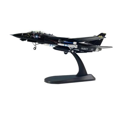 ALHROEUO Miniature Scale 1 100 for Navy Grumman F14 F-14A Tomcat VX-4 Fighter Aircraft Model Souvenir Flying Toy Game Kits