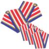Abaodam Creative Metal Commendation Medal Five-pointed Star Lapel Pins with Ribbon Set, 5pcs Metal Brooches Party Prizes Game Awards for Boys view 1
