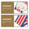 Beaupretty 5pcs Metal Achievement Medals Set with Star Lapel Pins for Party Game Badge Dress-up Accessories with Blue White Red Ribbon view 3