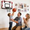 1 Piece ' s Basketball Hoop Set Featuring 4 Basketballs Score ABS Easy Assembly Backyard view 2