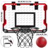1 Piece ' s Basketball Hoop Set Featuring 4 Basketballs Score ABS Easy Assembly Backyard view 4