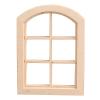 1: 12 Mini Cabin Decoration Accessories Arc Top Round Head 6-Grid Window Model (Minimum 2 Pieces Available for Sale at a Total Price of 2 Pieces) view 1