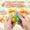 2PCS Rainbow Dumpling Squishies Toys with Food Steamer,Colorful Squeeze Dough Fidget Sensory Stress Balls,Stretchy Hand Desk Toys for Stress Relief Squishies Dumpling Gifts view 2