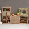 1: 12 Dollhouse Mini Miniature Furniture DIY Combination Solid Wood Cabinet view 4