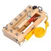 CAZSTYK Early Learning Wooden Construction Toy Set with 10 Screws and Multiple Tools for Childrens Hand Eye Coordination Training Travel Dolls for Infants view 4