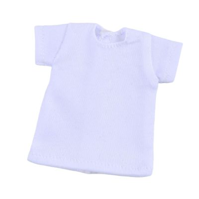 JCRBILW Short T-Shirt for Female 1:6 Scale Action Figures Figure Accessories Women's Clothing, White