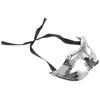 PERSELOSO Disco Ball Masquerade Face Mask Silver for Halloween Party and Carnival, Glitter Mirror Costume Mask for Women and Men, Masquerade Face Covering Accessory view 1