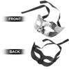PERSELOSO Disco Ball Masquerade Face Mask Silver for Halloween Party and Carnival, Glitter Mirror Costume Mask for Women and Men, Masquerade Face Covering Accessory view 3