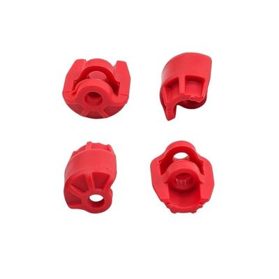 LEWAGH 6S Shock Cap Set for 1/7 & 1/8 RC Cars Durable Plastic Shock Absorber Cap Replacement (Multiple Colors) W204(Red)