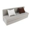 1/6 Scale Sofa for 12'' Action Figures - Gray Long Couch with Cushions, Dollhouse Furniture Set for 12 Inch Figures view 1
