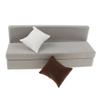 1/6 Scale Sofa for 12'' Action Figures - Gray Long Couch with Cushions, Dollhouse Furniture Set for 12 Inch Figures view 2