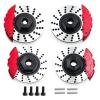 TRX4 1/10 4-TEC DRIFT MUSTANG Aluminum Brake Disc + Caliper D286#8367, #8356- Black & Red Color, 33g Lightweight Set view 2