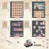 Lewtemi Stamp Collecting Album, 20 Pages, 1/2/3/4 Rows, Brownish Red view 2