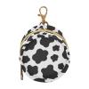 SDMKA Baby Pacifier Case with Clip, Black Cow Print Portable Pacifier Holder, TPU Lined Dust-Proof Storage Pouch for Diaper Bag and Stroller view 1