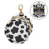 SDMKA Baby Pacifier Case with Clip, Black Cow Print Portable Pacifier Holder, TPU Lined Dust-Proof Storage Pouch for Diaper Bag and Stroller view 2