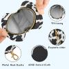 SDMKA Baby Pacifier Case with Clip, Black Cow Print Portable Pacifier Holder, TPU Lined Dust-Proof Storage Pouch for Diaper Bag and Stroller view 4