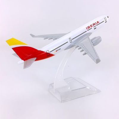 Alloy Airbus A330 Iberia 1:400 Scale 16cm Diecast Airliner Model for Collection Display Desktop Miniature