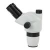 Lab Microscope Replacement Parts 6.7X-45X Zoom Industrial Lab Trinocular Binocular Stereo Microscope Head + WF10X/22mm Eyepiece + 0.5X .7X 2.0X Objective Lens view 4